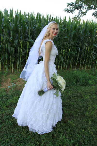 Bride in White Dress